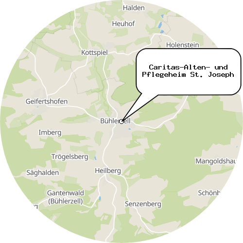 Kartenausschnitt für die Firma Caritas-Alten- und Pflegeheim St. Joseph