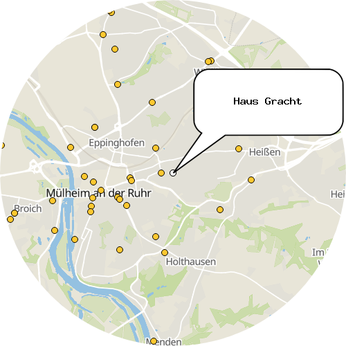 Kartenausschnitt für die Firma Haus Gracht