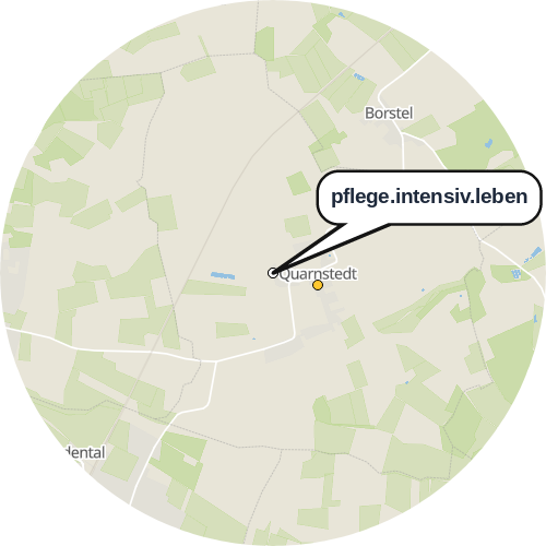Kartenausschnitt für die Firma pflege.intensiv.leben