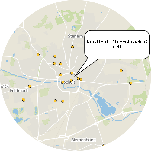 Kartenausschnitt für die Firma Kardinal-Diepenbrock-GmbH