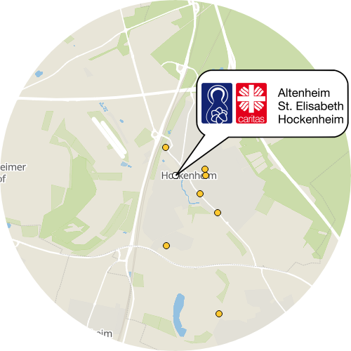 Kartenausschnitt für die Firma Altenheim St. Elisabeth e.V.