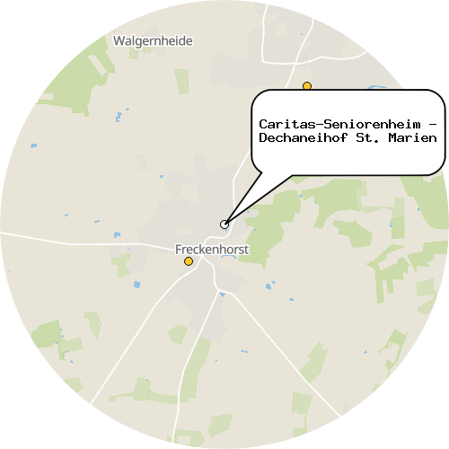 Kartenausschnitt für die Firma Caritas-Seniorenheim - Dechaneihof St. Marien