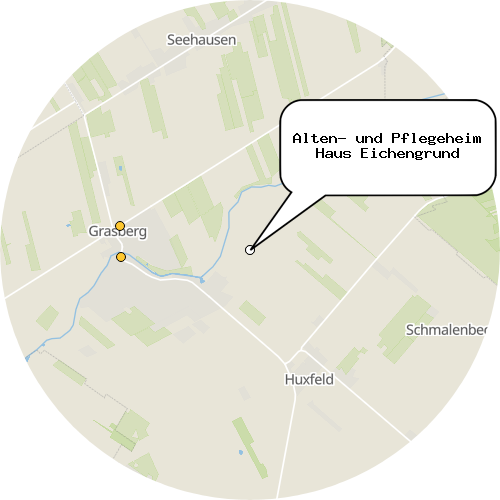 Kartenausschnitt für die Firma Alten- und Pflegeheim Haus Eichengrund
