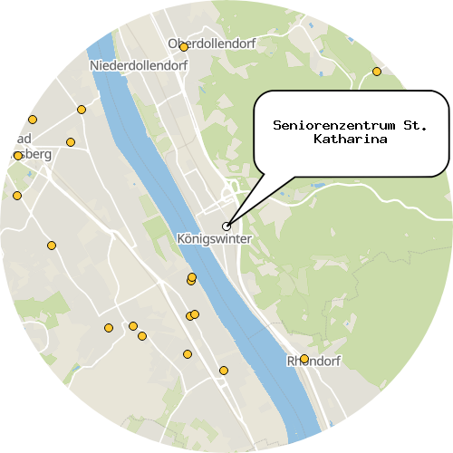 Kartenausschnitt für die Firma Seniorenzentrum St. Katharina