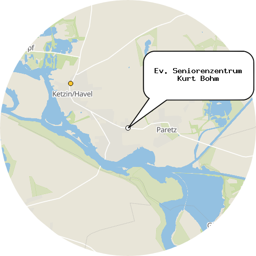 Kartenausschnitt für die Firma Ev. Seniorenzentrum Kurt Bohm