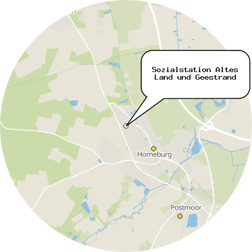 Kartenausschnitt für die Firma Sozialstation Altes Land und Geestrand