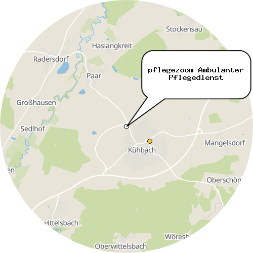 Kartenausschnitt für die Firma pflegezoom Ambulanter Pflegedienst