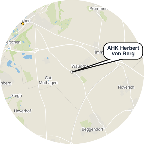 Kartenausschnitt für die Firma AHK Herbert von Berg