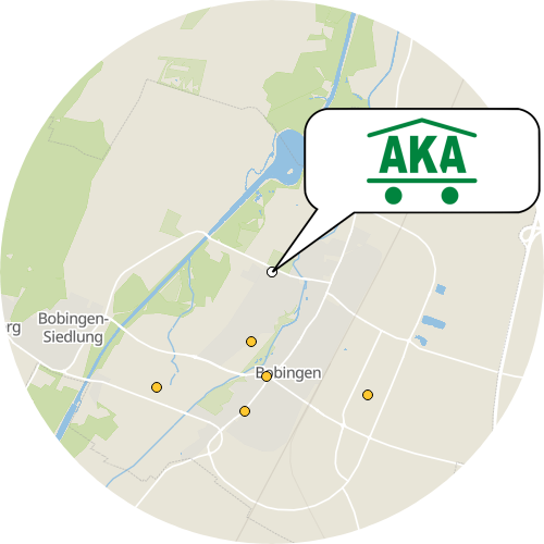 Kartenausschnitt für die Firma AKA Ambulante Kranken- und Altenpflege
