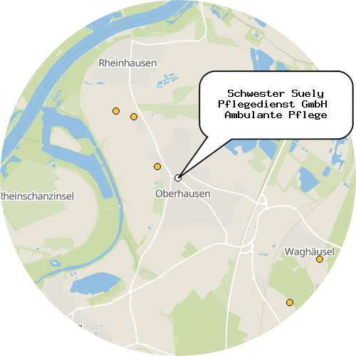 Kartenausschnitt für die Firma Schwester Suely Pflegedienst GmbH  Ambulante Pflege