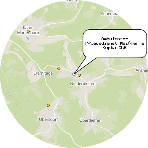 Kartenausschnitt für die Firma Ambulanter Pflegedienst Meißner & Kupka GbR