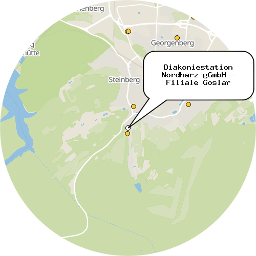 Kartenausschnitt für die Firma Diakoniestation Nordharz gGmbH - Filiale Goslar