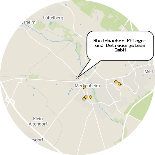 Kartenausschnitt für die Firma Rheinbacher Pflege- und Betreuungsteam GmbH