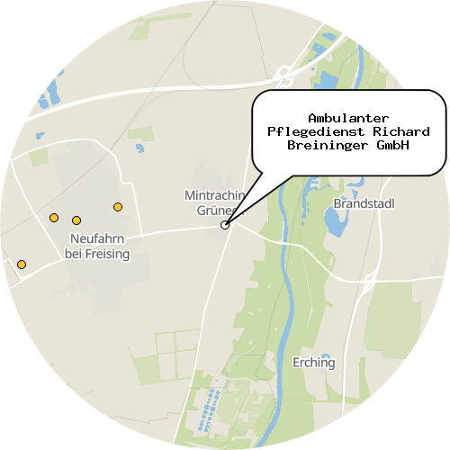 Kartenausschnitt für die Firma Ambulanter Pflegedienst Richard Breininger GmbH