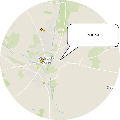 Kartenausschnitt für die Firma PiA 24