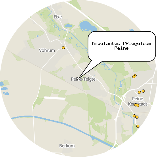 Kartenausschnitt für die Firma Ambulantes PflegeTeam Peine