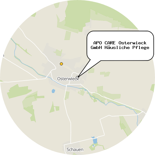 Kartenausschnitt für die Firma APO CARE Osterwieck GmbH Häusliche Pflege