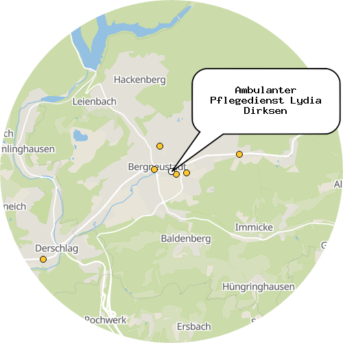 Kartenausschnitt für die Firma Ambulanter Pflegedienst Lydia Dirksen