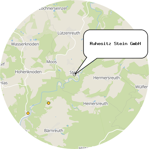 Kartenausschnitt für die Firma Ruhesitz Stein GmbH