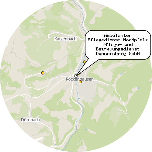 Kartenausschnitt für die Firma Ambulanter Pflegedienst Nordpfalz Pflege- und Betreuungsdienst Donnersberg GmbH