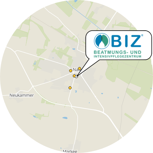 Kartenausschnitt für die Firma BIZ Beatmungs- und Intensivpflegezentrum  GmbH