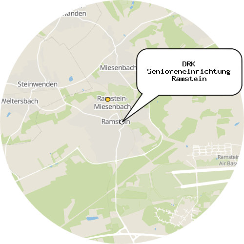 Kartenausschnitt für die Firma DRK Senioreneinrichtung Ramstein