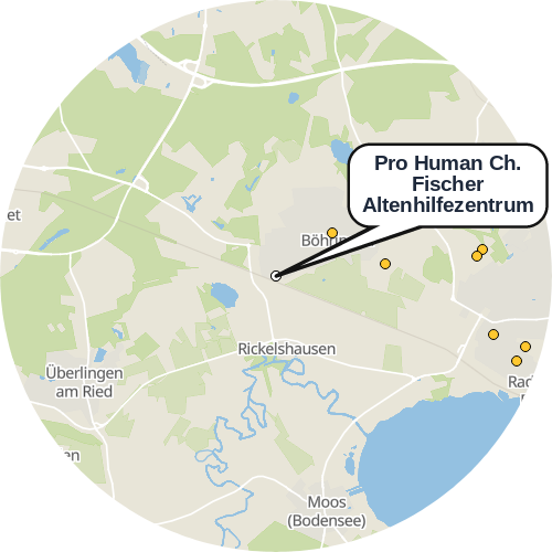 Kartenausschnitt für die Firma Pro Human Ch. Fischer  Altenhilfezentrum