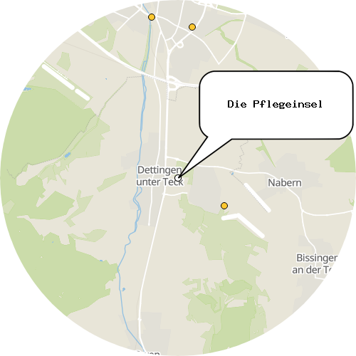 Kartenausschnitt für die Firma Die Pflegeinsel