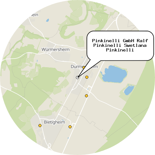 Kartenausschnitt für die Firma Pinkinelli GmbH Ralf Pinkinelli Swetlana Pinkinelli