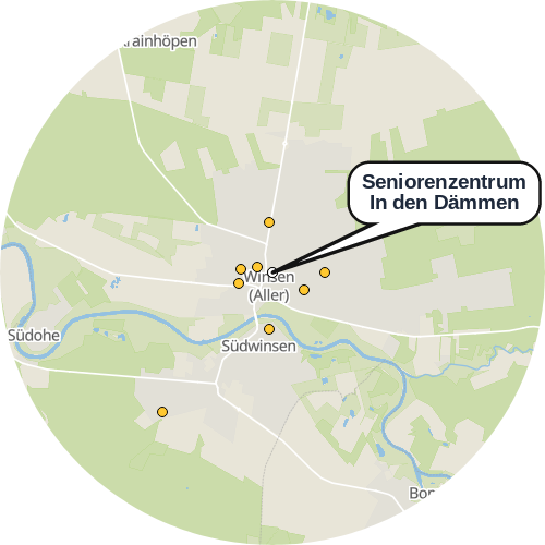 Kartenausschnitt für die Firma Seniorenzentrum In den Dämmen