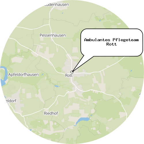 Kartenausschnitt für die Firma Ambulantes Pflegeteam Rott