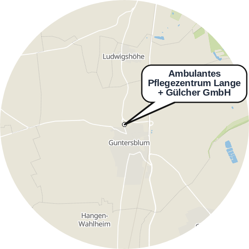 Kartenausschnitt für die Firma Ambulantes Pflegezentrum Lange + Gülcher GmbH