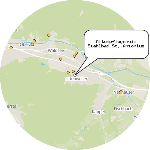 Kartenausschnitt für die Firma Altenpflegeheim Stahlbad St. Antonius