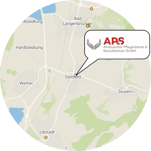 Kartenausschnitt für die Firma AP  &S Ambulanter Pflegedienst und Sozialstation GmbH