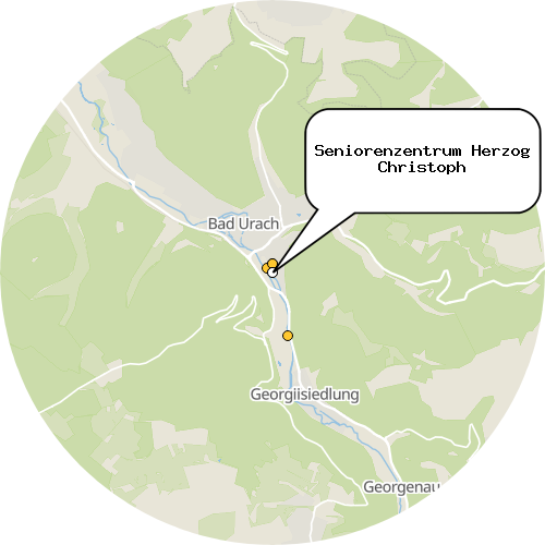 Kartenausschnitt für die Firma Seniorenzentrum Herzog Christoph