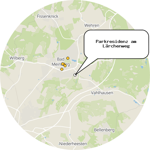 Kartenausschnitt für die Firma Parkresidenz am Lärchenweg