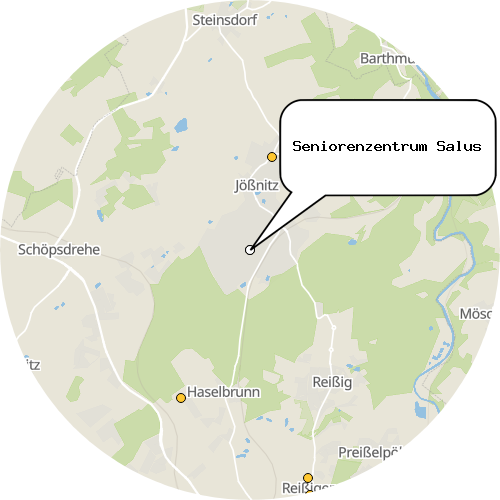Kartenausschnitt für die Firma Seniorenzentrum Salus