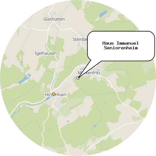 Kartenausschnitt für die Firma Haus Immanuel Seniorenheim