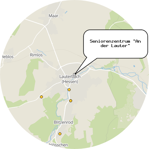 Kartenausschnitt für die Firma Seniorenzentrum "An der Lauter"