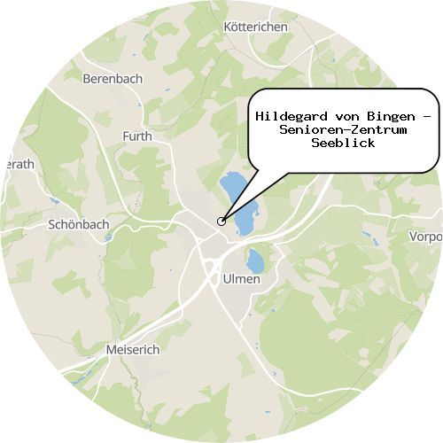 Kartenausschnitt für die Firma Hildegard von Bingen - Senioren-Zentrum Seeblick