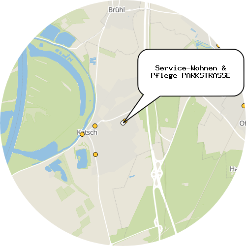 Kartenausschnitt für die Firma Service-Wohnen & Pflege PARKSTRASSE