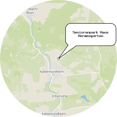 Kartenausschnitt für die Firma Seniorenpark Haus Hermesgarten