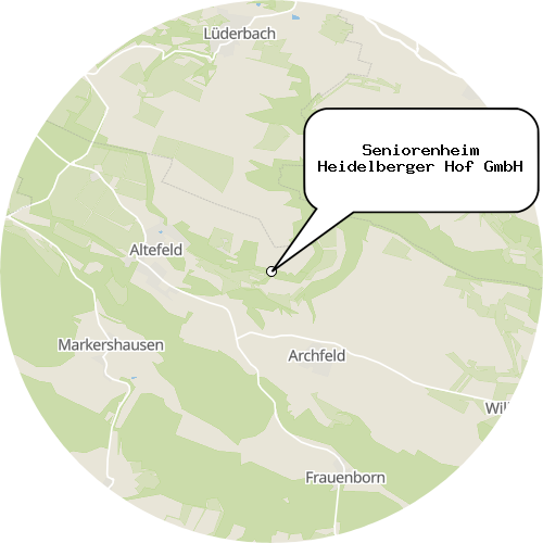 Kartenausschnitt für die Firma Seniorenheim Heidelberger Hof GmbH