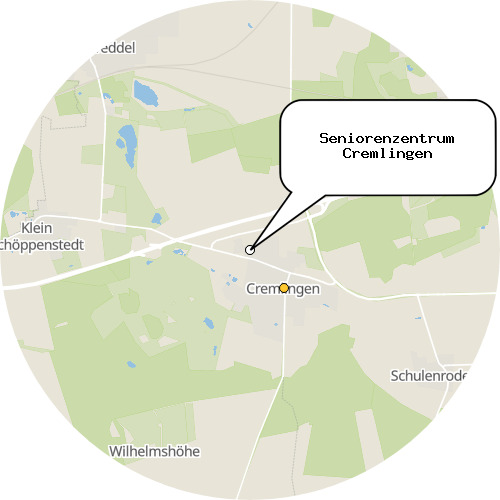 Kartenausschnitt für die Firma Seniorenzentrum Cremlingen