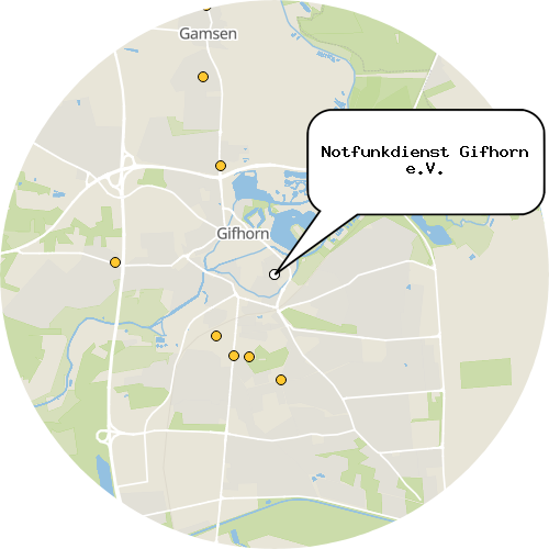 Kartenausschnitt für die Firma Notfunkdienst Gifhorn e.V.