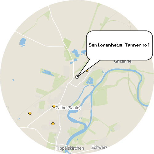 Kartenausschnitt für die Firma Seniorenheim Tannenhof