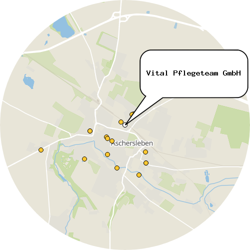 Kartenausschnitt für die Firma Vital Pflegeteam GmbH