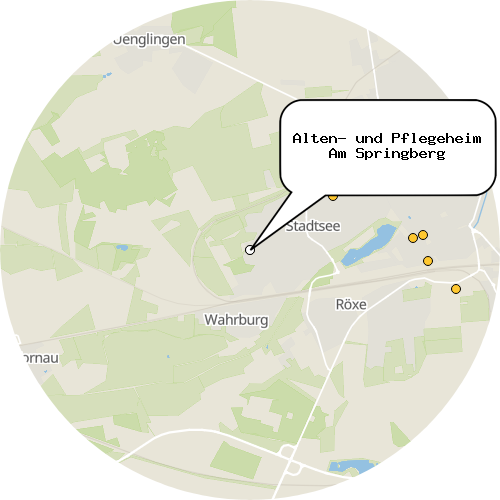 Kartenausschnitt für die Firma Alten- und Pflegeheim Am Springberg