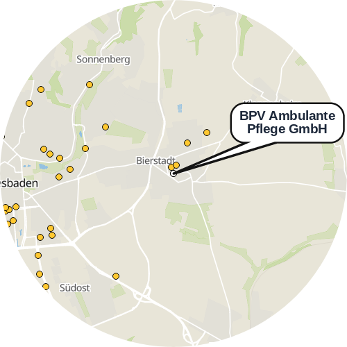 Kartenausschnitt für die Firma BPV Ambulante Pflege GmbH