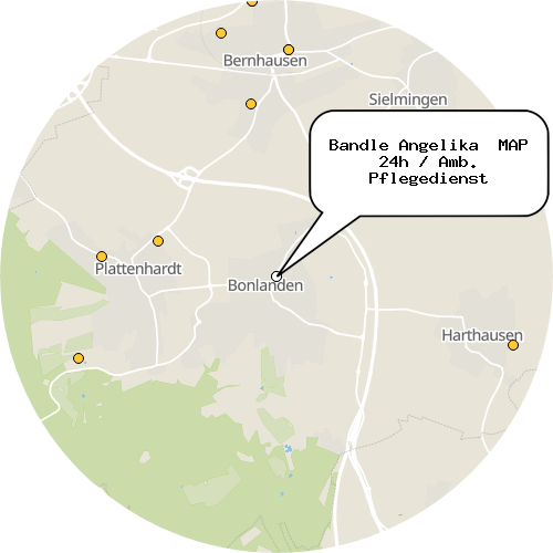 Kartenausschnitt für die Firma Bandle Angelika  MAP 24h / Amb. Pflegedienst